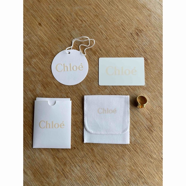 Chloe(クロエ)のクロエ　アルファベット　リング　指輪　サイズ約10号　ホースシュー レディースのアクセサリー(リング(指輪))の商品写真