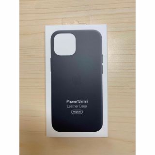 アップル(Apple)のiPhone13 mini レザーケース/ミッドナイ(モバイルケース/カバー)