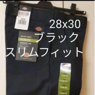 ディッキーズ(Dickies)の新品 28x30 BK スリムフィット ワークパンツ ディッキーズ ブラック(ワークパンツ/カーゴパンツ)