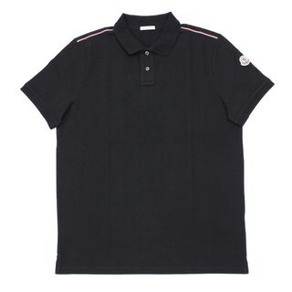 モンクレール(MONCLER)の76 MONCLER ブラック 半袖 ポロシャツ size M(ポロシャツ)
