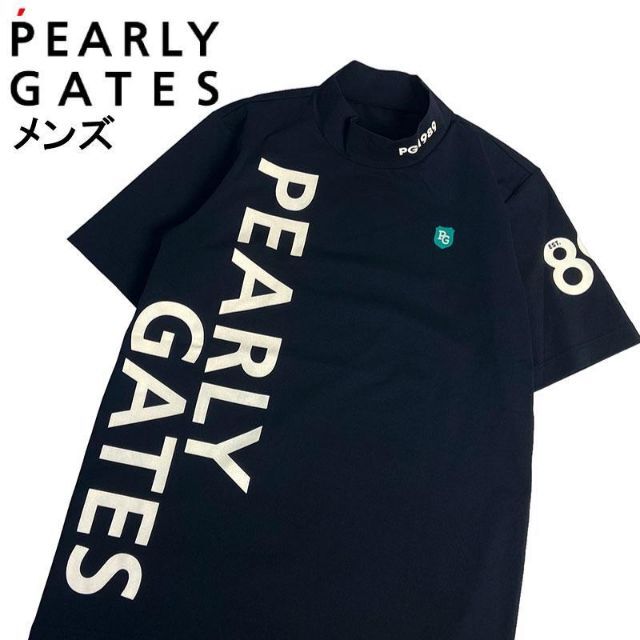 PEARLY GATES パーリーゲイツ 半袖ポロシャツ ネイビー - 通販