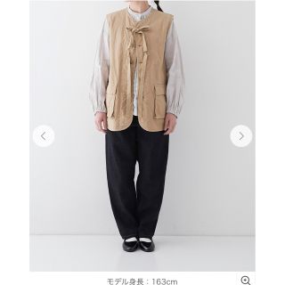 nest Robe - スーピマコットンリネン リボンベストの通販 by ニャニャ