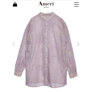 アメリヴィンテージ(Ameri VINTAGE)のAmeri | MEDI CROSS STITCH LIKE シャツ(シャツ/ブラウス(長袖/七分))