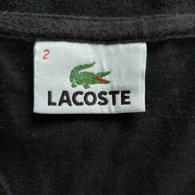 LACOSTE(ラコステ)のLACOSTE　ラコステ　黒　Tシャツ レディースのトップス(Tシャツ(半袖/袖なし))の商品写真