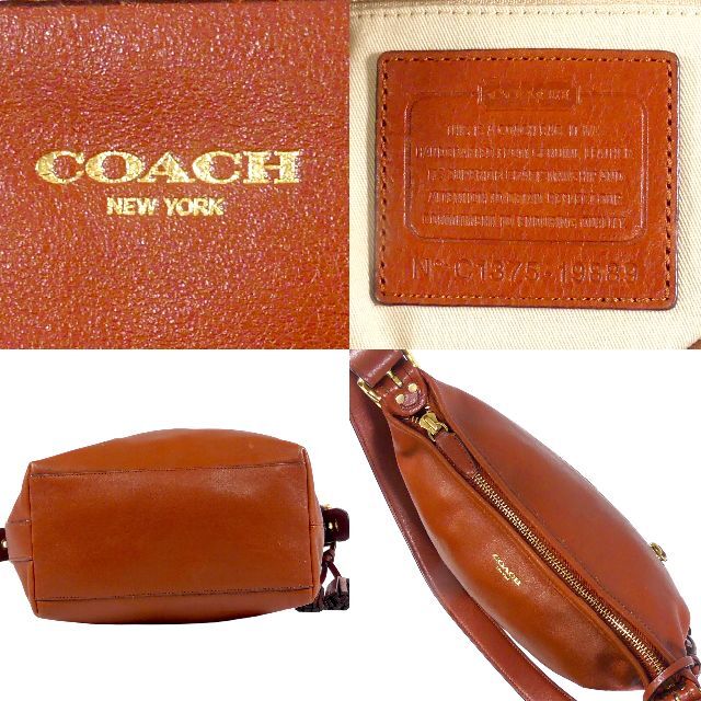 ショルダーバッグ 斜め掛け レディース 革 COACH コーチ 茶 NR3172