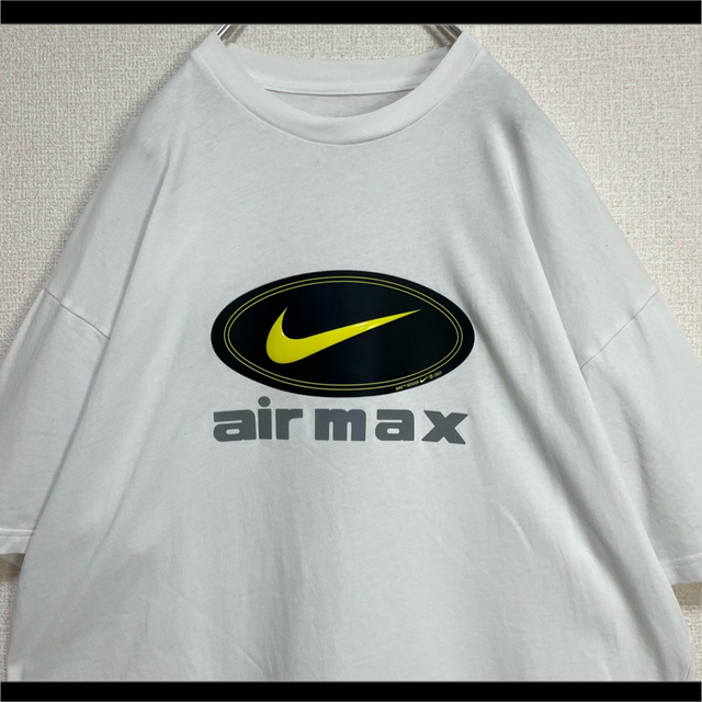 NIKE ナイキ Tシャツ 半袖 ラバーロゴ でかロゴ スウッシュ ホワイト | フリマアプリ ラクマ