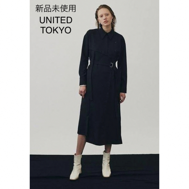 未使用♦UNITED TOKYO アシメカッティングシャツワンピース | フリマアプリ ラクマ