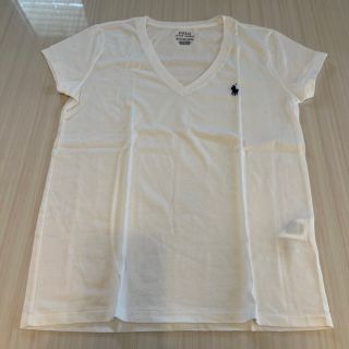 ラルフローレン　レディースL Tシャツ　半袖　カットソー　V字