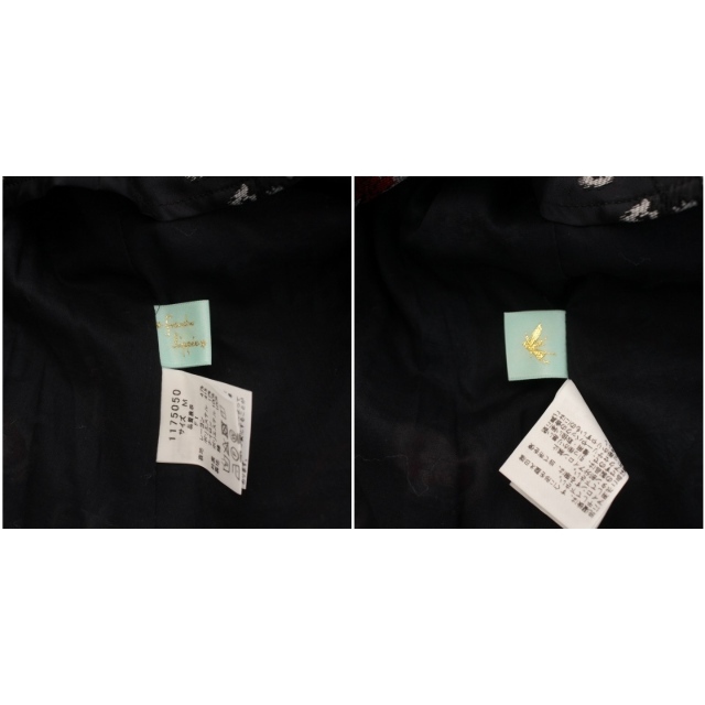 franche lippee(フランシュリッペ)のフランシュリッペ ブラウス シャツ 総柄 ノースリーブ M 黒 マルチカラー レディースのトップス(シャツ/ブラウス(半袖/袖なし))の商品写真