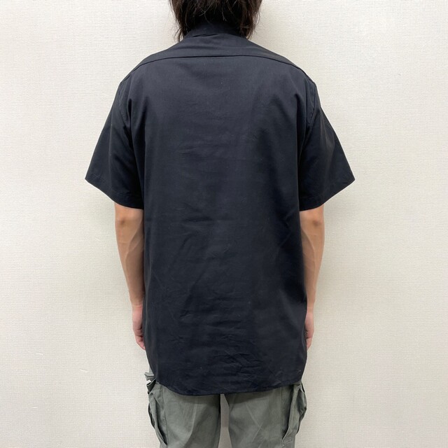 ディッキーズ Dickies 両面刺繍 半袖 ワークシャツ メンズXL /eaa327355