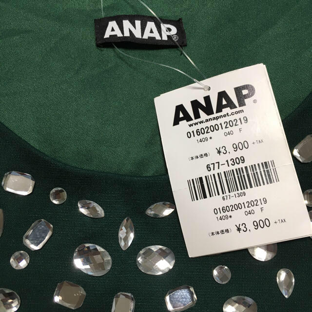 ANAP(アナップ)のANAP ビジューワンピース レディースのワンピース(ミニワンピース)の商品写真