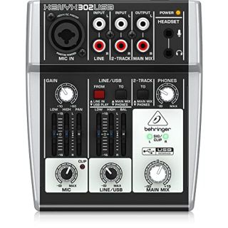 【中古】Behringer ベリンガー USBオーディオインターフェース搭載DAW対応ミキサー 302USB XENYX g6bh9ry(その他)