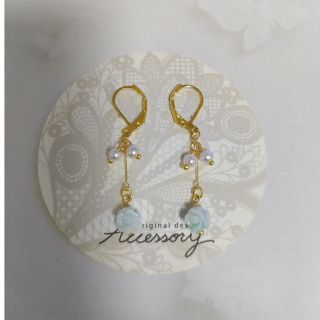 ハンドメイド♡フックピアス(ピアス)