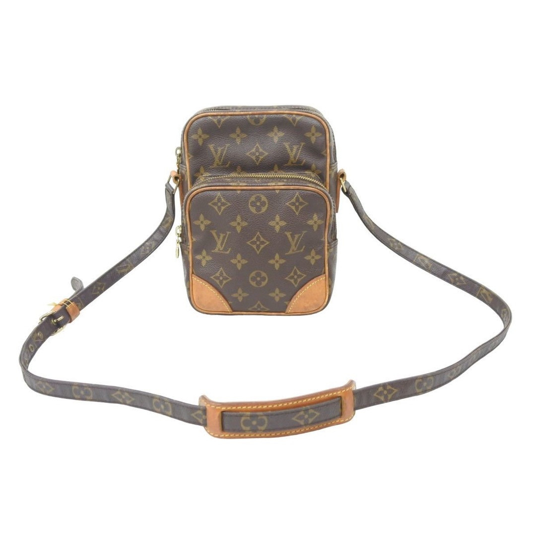 LOUIS VUITTON ルイヴィトン アマゾン ショルダーバッグ 斜めがけバッグ M45236 モノグラム ブラウン ゴールド金具 良品  47758