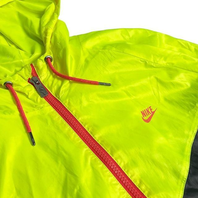 NIKE ナイキ フルジップナイロンジャケット 蛍光イエロー L