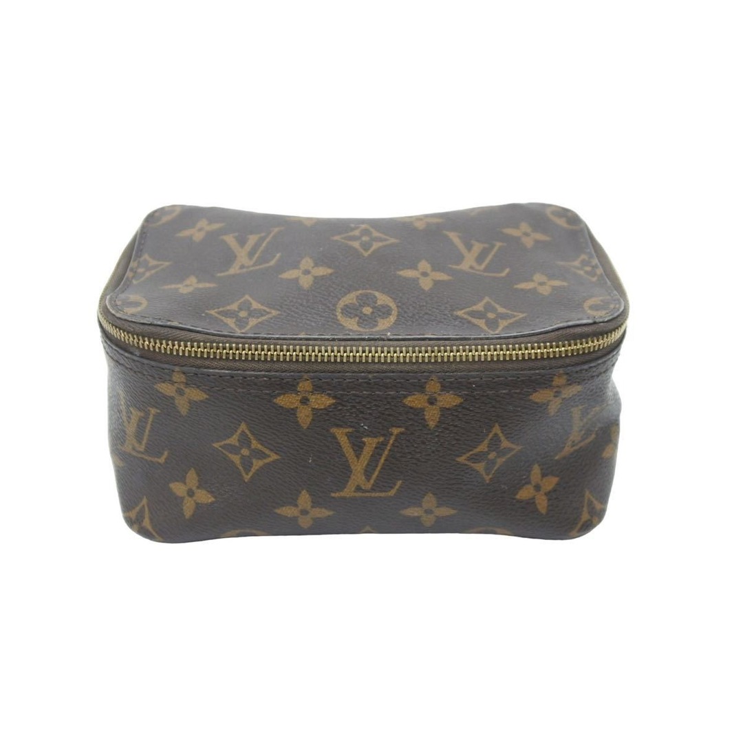 LOUIS VUITTON ルイヴィトン キューブドゥランジュモンPM 化粧ポーチ M43688 NZ2159 モノグラム PVC ブラウン 良品  47734