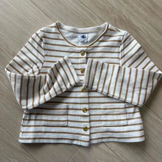 プチバトー(PETIT BATEAU)のプチバトー　ラメカーディガン　4ans (カーディガン)