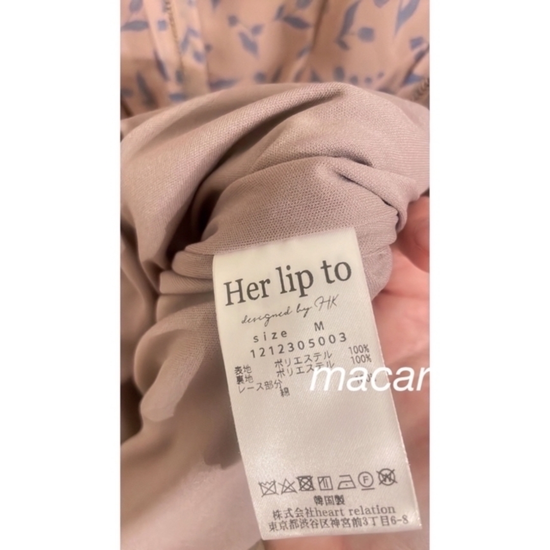 Her lip to - herlipto♡Muguet-printed Romantic Dressの通販 by