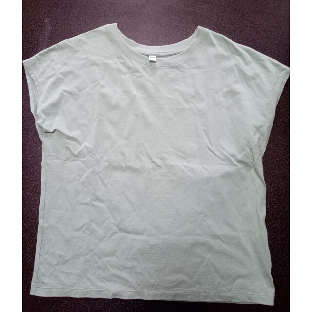 UNIQLO(ユニクロ)のユニクロ　カットソー　M レディースのトップス(シャツ/ブラウス(半袖/袖なし))の商品写真