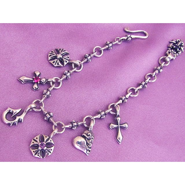 BILL WALL LEATHER(ビルウォールレザー)のBWL Small Cross Anchor Bracelet Custom レディースのアクセサリー(ブレスレット/バングル)の商品写真