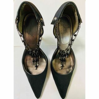 ナインウエスト(NINE WEST)の美品　ナインウエスト　レディースパンプス　黒パンプス　23㎝(ハイヒール/パンプス)