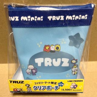 TRUZ クリアポーチ ブルー(アイドルグッズ)