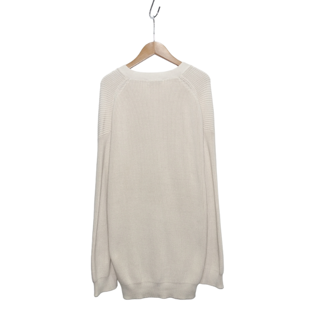 Graphpaper(グラフペーパー)のGRAPHPAPER 22ss Suvin Loose Rib Cardigan メンズのトップス(カーディガン)の商品写真