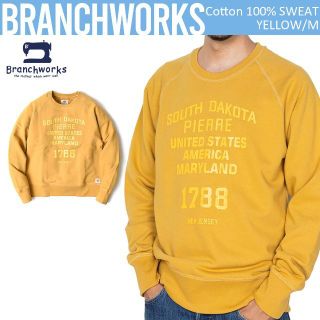 ブランチワークス(Branchworks)の日本製 Branchworks ユニセックス コットン100% スウェット M(スウェット)