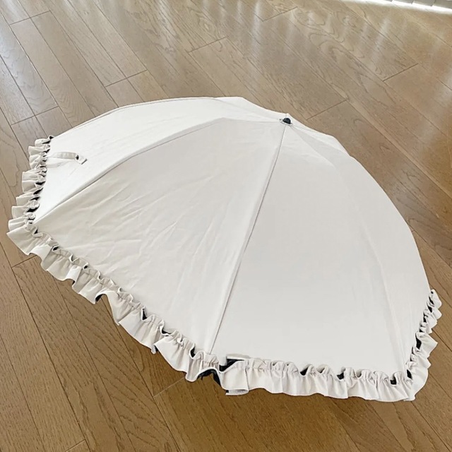 ROSE BLANC(ロサブラン)の芦屋ロサブラン 折りたたみ 日傘 完全遮光 ベージュ レディースのファッション小物(傘)の商品写真