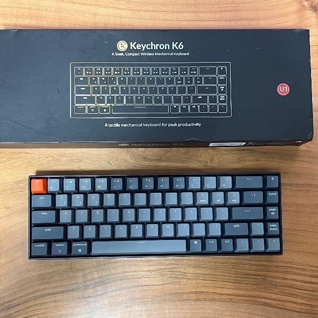 Keychron K6 赤軸 ホットスワップ メカニカル キーボード