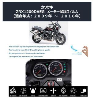 KAWASAKI ZRX1200 DAEG メーター保護フィルム(パーツ)