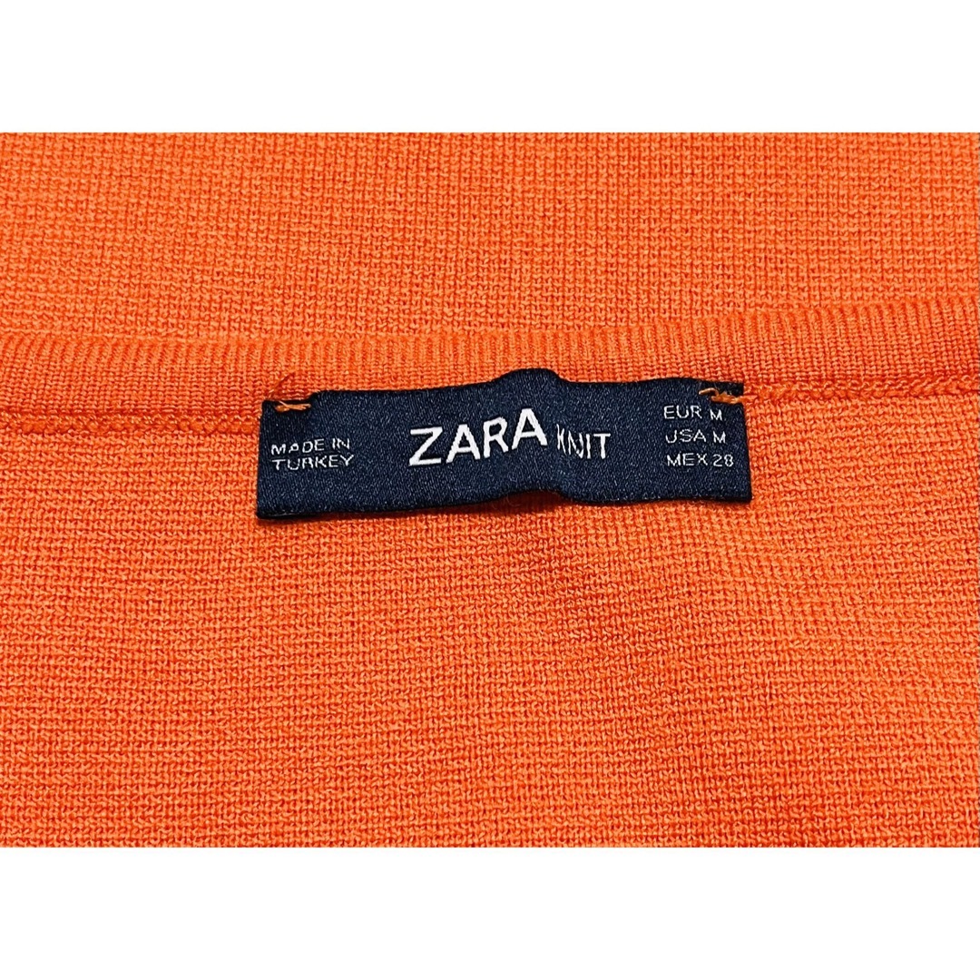 ZARA(ザラ)の新品.定価7980円】 ZARA レース　綺麗色タンクトップ　オレンジ　M レディースのトップス(タンクトップ)の商品写真