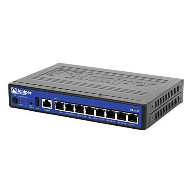 Juniper SRX100H2 Router SRX SVCS GATEWAY 100 W/ 8XFE PORTS W/2GB DRAM & 2GB FLASH