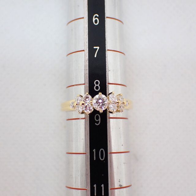 K18 ダイヤモンド/0.50ct リング 8.5号[g13-78］ レディースのアクセサリー(リング(指輪))の商品写真