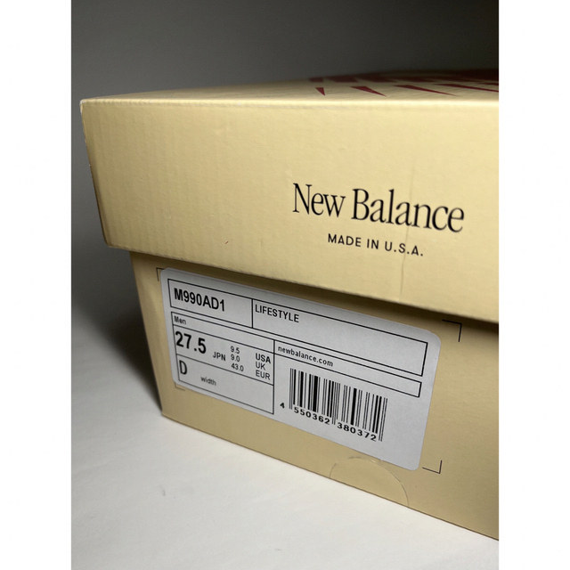 NEW BALANCE M990 AD1 27cm