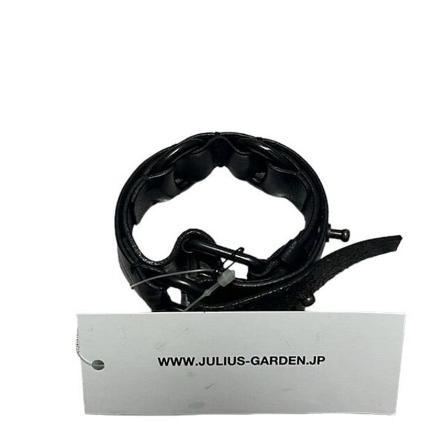 【新品+SAMPLE品】JULIUS　レザー　ブレスレット　ブラック