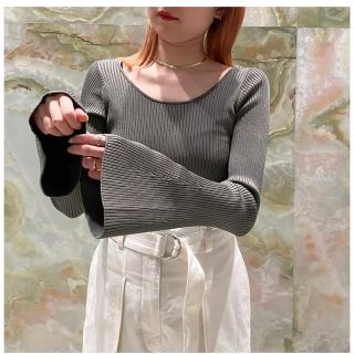 ビューティアンドユースユナイテッドアローズ(BEAUTY&YOUTH UNITED ARROWS)のH BEAUTY&YOUTH - NYLON RIB FLARE SLEEVE(カットソー(長袖/七分))