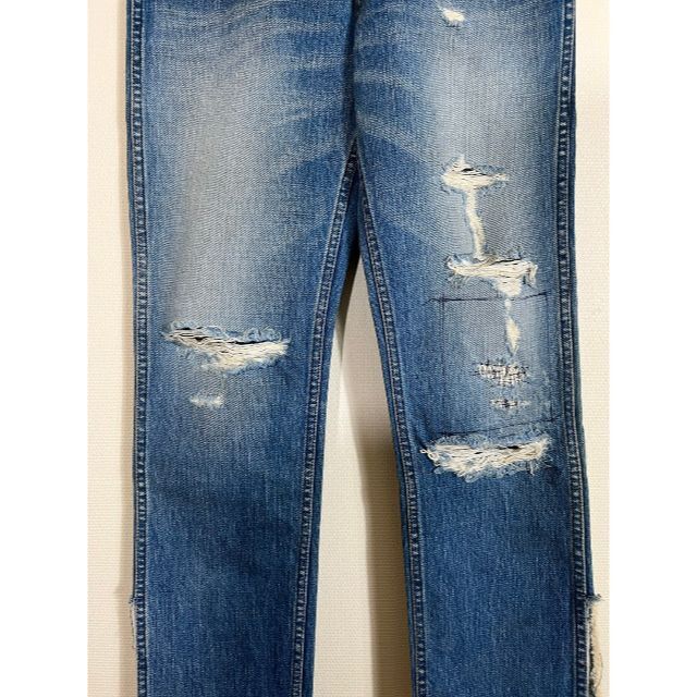 JOHN LAWRENCE SULLIVAN - Vintage サイドカット ダメージデニムパンツ