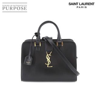 サンローラン(Saint Laurent)の新品同様 サンローラン パリ SAINT LAURENT PARIS ベイビー カバス 2way ハンド ショルダー バッグ レザー ブラック 568853 VLP 90187802(ハンドバッグ)