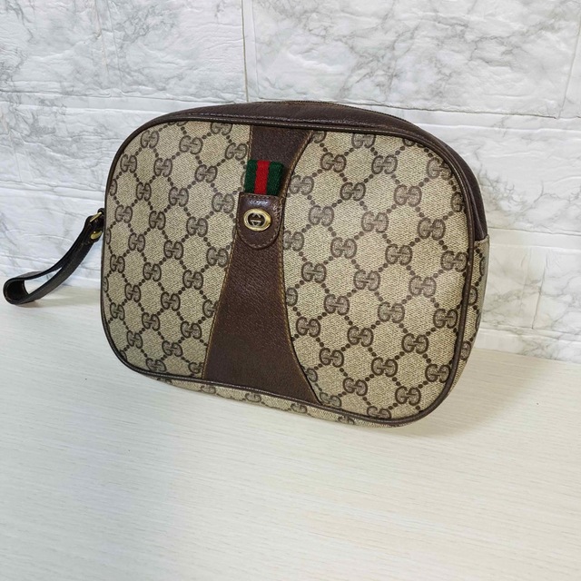 GUCCI オールドグッチ シェリーライン ポーチ クラッチバッグ 驚きの