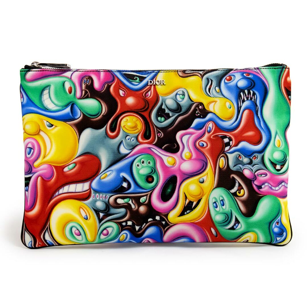 ディオール KENNY SCHARF ケニー シャーフ コラボ グラフィックプリント クラッチバッグ ポーチ ナイロン マルチカラー 2SPCA224IDF Dior（未使用　展示品）