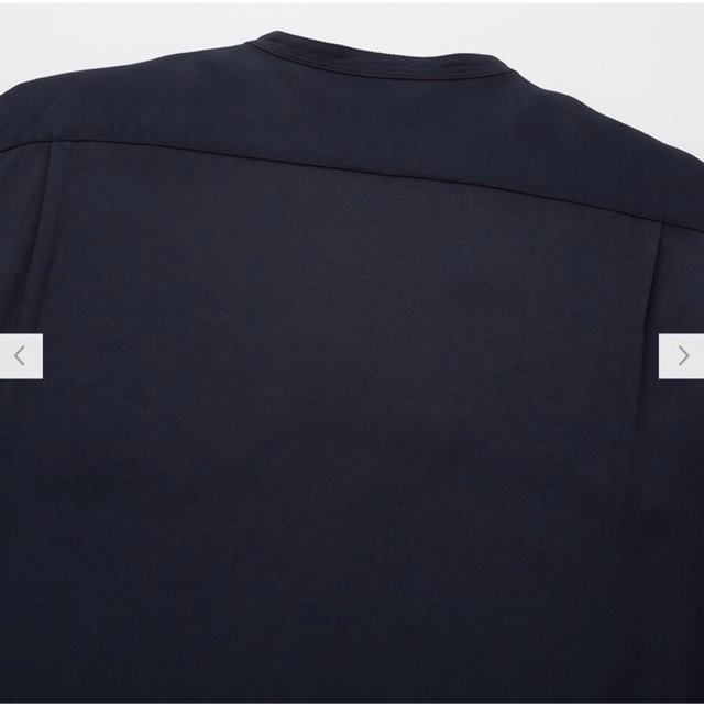 UNIQLO(ユニクロ)のユニクロユー　バンドカラーシャツ Sサイズ レディースのトップス(シャツ/ブラウス(長袖/七分))の商品写真