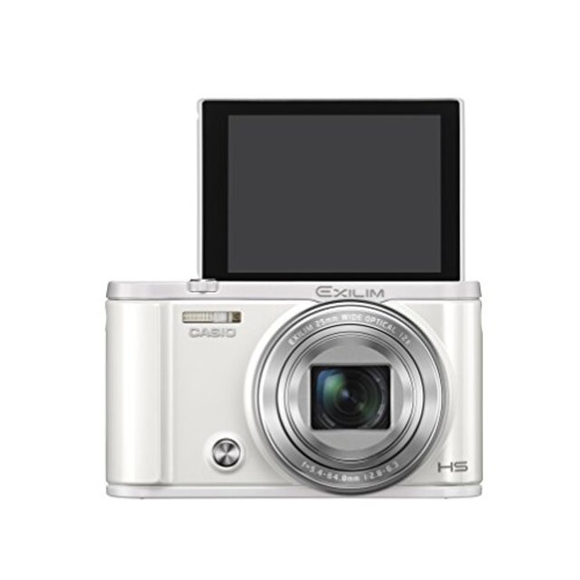 CASIO デジタルカメラ EXILIM EX-ZR3100WE 自分撮りチルト液晶 スマホへ自動送信 ホワイト ggw725x