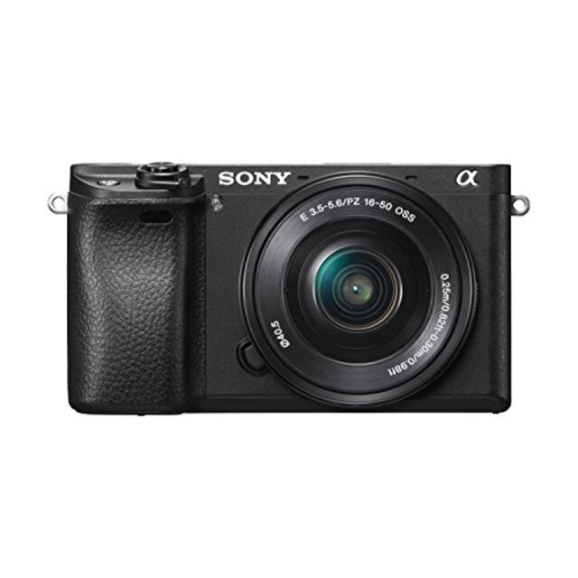 ソニー SONY ミラーレス一眼 α6300 パワーズームレンズキット E PZ 16-50mm F3.5-5.6 OSS ブラック ILCE-6300L B ggw725x