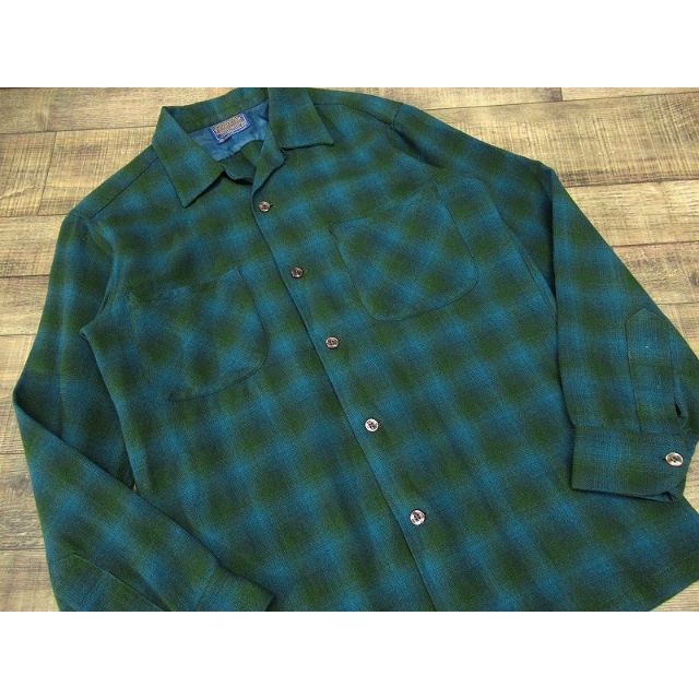 50s 60s PENDLETON ウールコート チェック ボア オンブレ