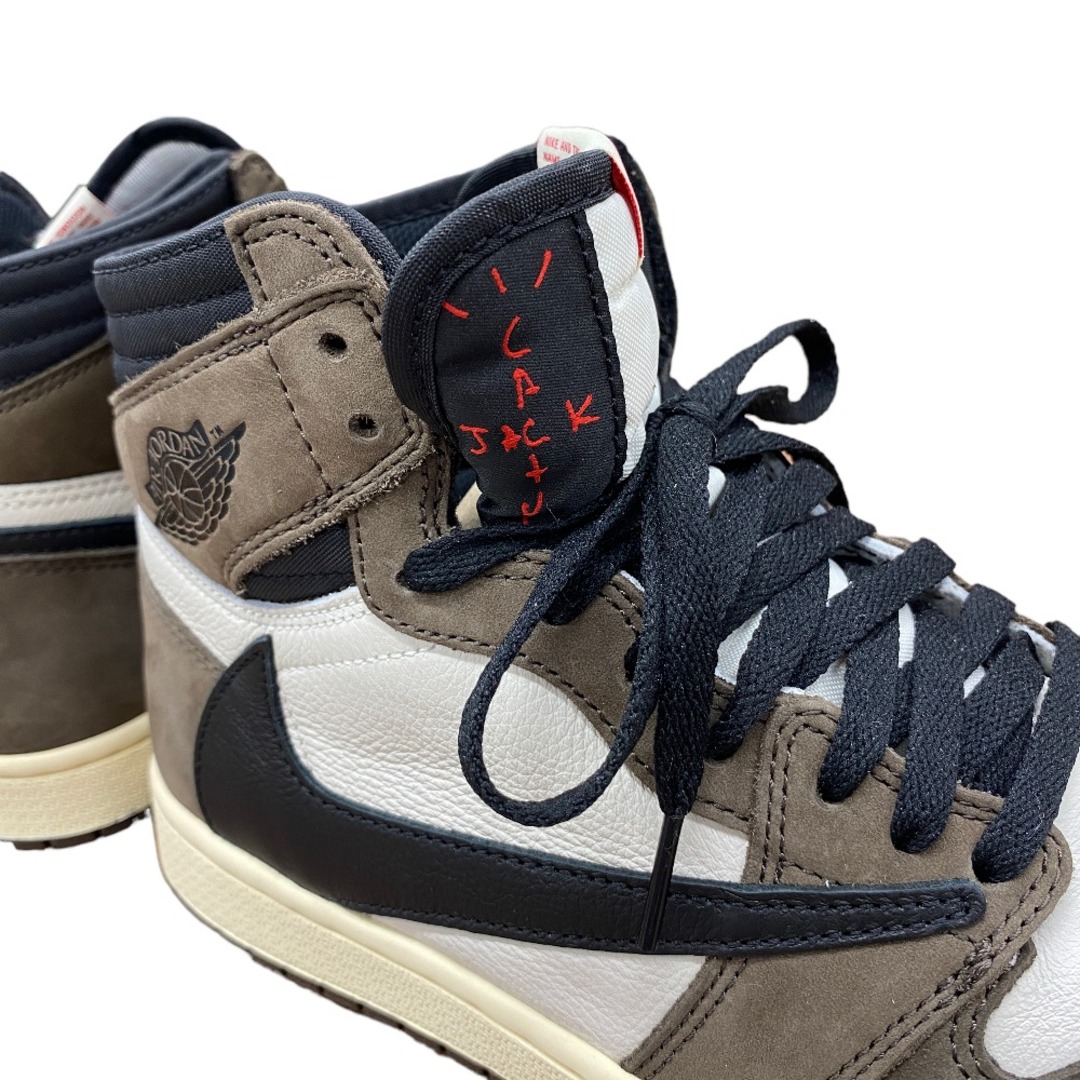 NIKE(ナイキ)の[USED/中古]NIKE ナイキ スニーカー 新品未使用品 NIKE TRAVIS SCOTT AIR JORDAN 1 HIGH OG TS SP ジョーダン×トラヴィススコット スニーカー エアジョーダン（25.5cm） ブラウン ホワイト ブラック 25.5 CD4487-100 中古 tdc-000164-4e レディースの靴/シューズ(スニーカー)の商品写真