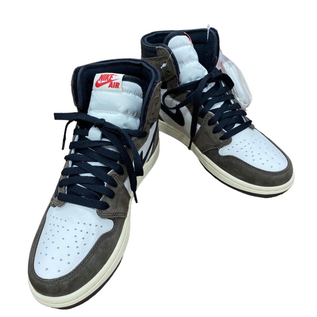 NIKE(ナイキ)の[USED/中古]NIKE ナイキ スニーカー 新品未使用品 NIKE TRAVIS SCOTT AIR JORDAN 1 HIGH OG TS SP ジョーダン×トラヴィススコット スニーカー エアジョーダン（25.5cm） ブラウン ホワイト ブラック 25.5 CD4487-100 中古 tdc-000164-4e レディースの靴/シューズ(スニーカー)の商品写真