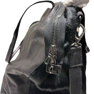 【新品】JULIUS 22AW SAMPLE品 2WAY ハラコ 羊革 バッグ