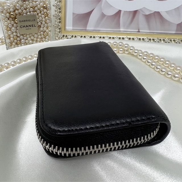 CHANEL シャネル ココマーク ラムスキン ラウンドジップコインケース