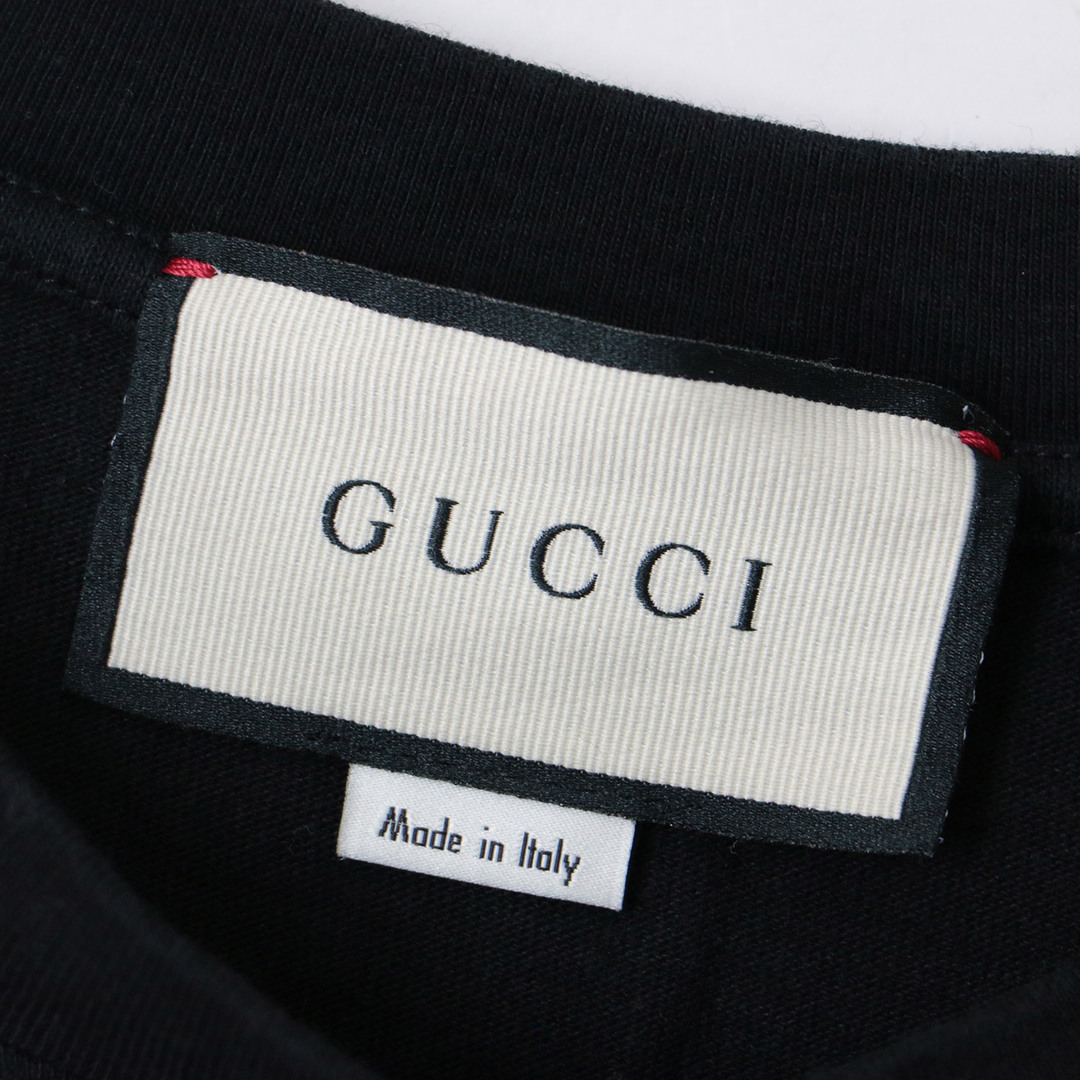 Gucci - GUCCI グッチ コットン Tシャツ カットソー トップス ブラック